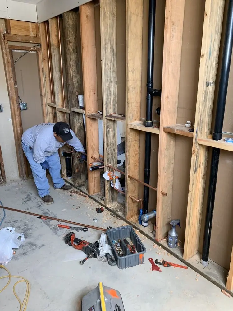 Commercial rough-in plumbing for Gas Line Repair in Manvel